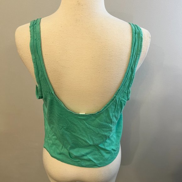 NWOT BP Washed Crop Swing Tank in Green Marine (S) - Picture 5 of 9